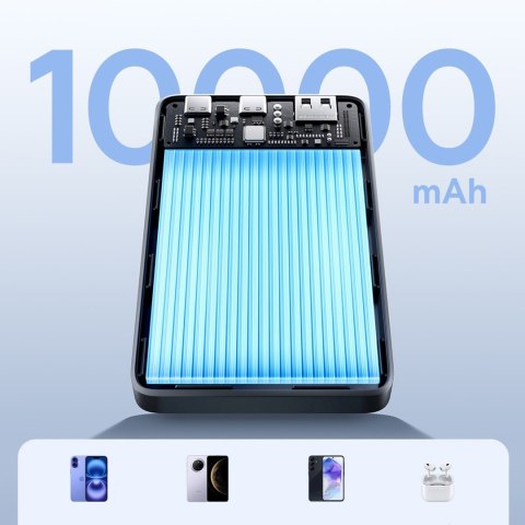 Powerbank 10000mAh 22.5W EnerFill FP21 USB-A USB-C z kablem USB-C - czarny BASEUS