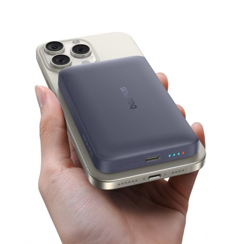 Powerbank magnetyczny 10000mAh 22.5W EnerFill FM11 MagSafe z kablem USB-C - ciemnoszary BASEUS