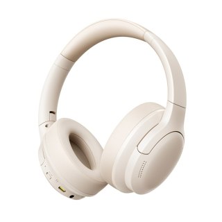 Słuchawki bezprzewodowe nauszne Bass BH1 Lite Bluetooth - białe BASEUS