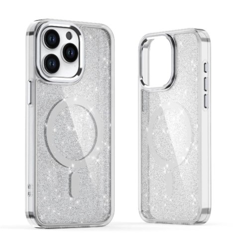 Etui pokrowiec na Samsung Galaxy S26 Ultra Glitter Case MagSafe - biały HURTEL