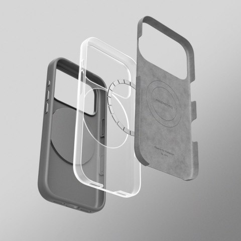 Etui pokrowiec z podstawką na iPhone 17 Pro Cloudie - szary AmazingThing
