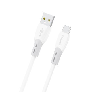 Kabel przewód z silikonowym oplotem USB-A - USB-C L25ST 5A 1m - biały DUDAO