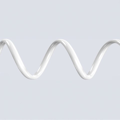 Kabel przewód z silikonowym oplotem USB-A - iPhone Lightning L25SL 30W 1m - biały DUDAO