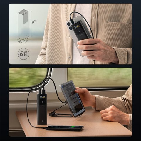 Powerbank 10000mAh USB-C USB-A 150W - czarny CUKTECH