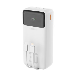 Powerbank 30000mAh USB-A USB-C K15Max PD 22.5W z kablami USB-C iPhone Lightning - biały DUDAO