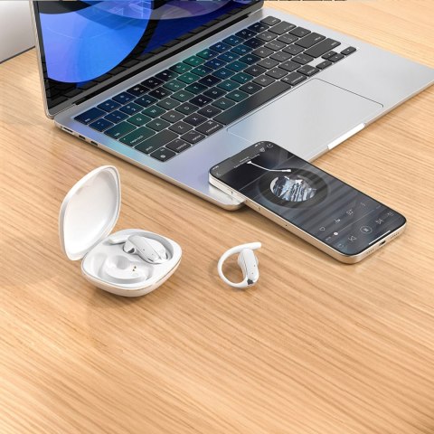 Słuchawki bezprzewodowe z zausznikami U17Z Bluetooth OWS - białe DUDAO