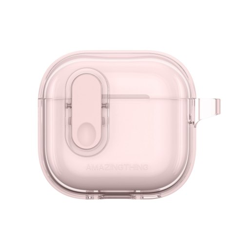 Etui pokrowiec do słuchawek AirPods 4 Minimal Case - różowy AmazingThing