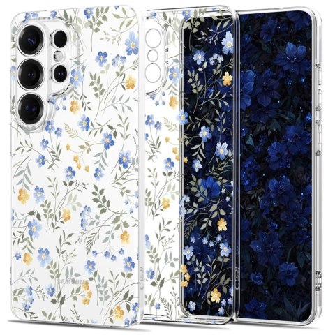 Etui pokrowiec na Samsung Galaxy S26 Ultra FlexAir - kolorowe kwiaty Tech-Protect