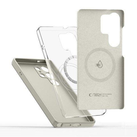 Etui pokrowiec na Samsung Galaxy S26 Ultra Silicone MagSafe - beżowy Tech-Protect
