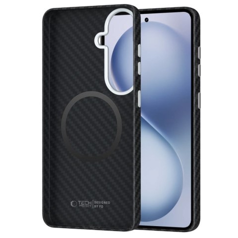 Etui pokrowiec na Samsung Galaxy S26 - czarno srebrny Tech-Protect
