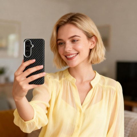 Etui pokrowiec na Samsung Galaxy S26 - czarno srebrny Tech-Protect