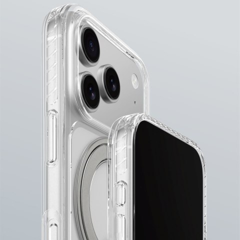 Etui pokrowiec na iPhone 17 Pro Titan Pro MagSpin MagSafe - szary AmazingThing