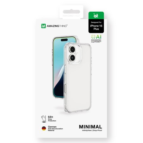 Etui silikonowe do iPhone 16 Plus Minimal Case - przezroczyste AmazingThing