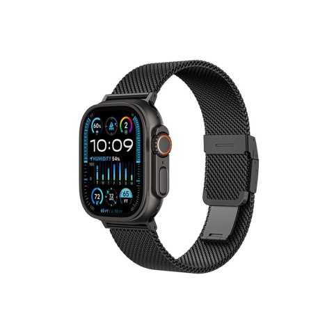 Pasek tytanowy na AppleWatch 38/40/41/42/44/45/46/49 mm - czarny AmazingThing
