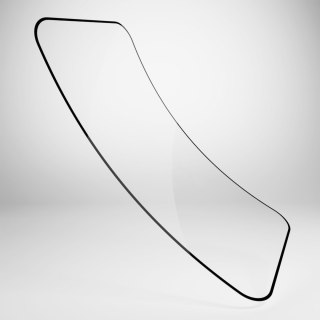 Szkło hybrydowe z czarną ramką do iPhone 16 / iPhone 15 / iPhone 15 Pro Flexible Glass D3O PURO