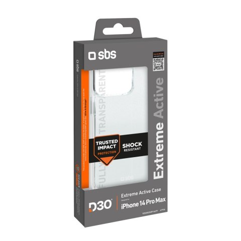 Etui pokrowiec do iPhone 14 Pro Max D3O - przezroczysty SBS