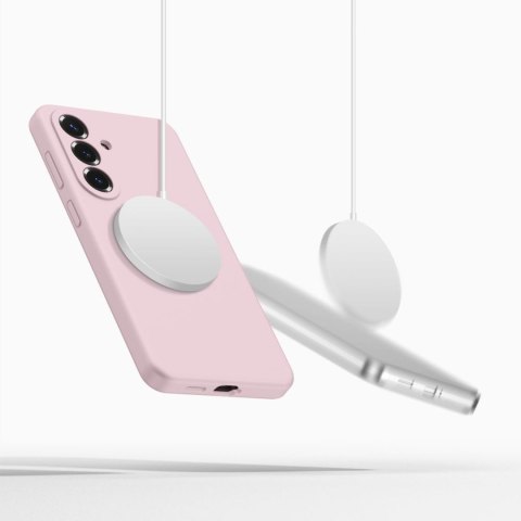 Etui pokrowiec na Samsung Galaxy S26+ Silicone MagSafe - różowy Tech-Protect