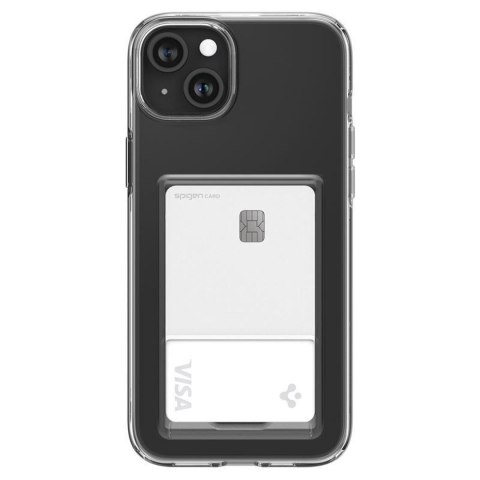 Etui pokrowiec na iPhone 15 Plus Crystal Slot - przezroczysty SPIGEN