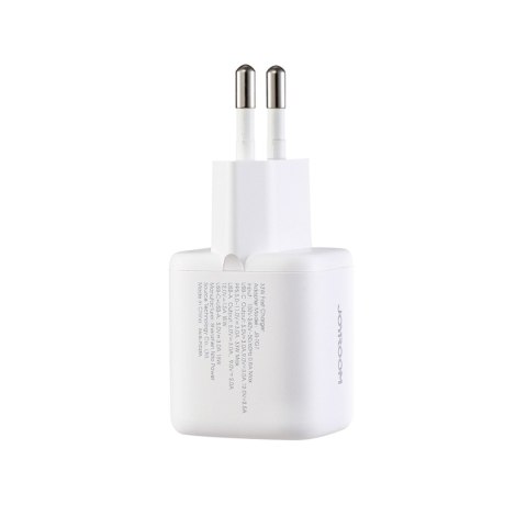 Ładowarka sieciowa USB-A USB-C 33W z kablem 60W USB-C do USB-C 1m - biała JOYROOM