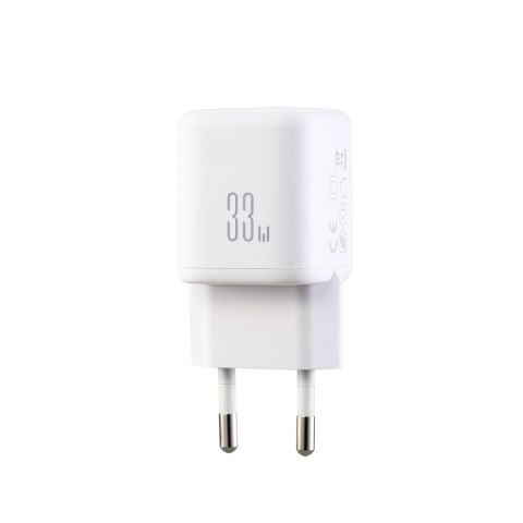 Ładowarka sieciowa USB-A USB-C 33W z kablem 60W USB-C do USB-C 1m - biała JOYROOM