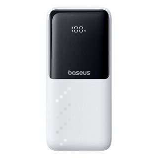 Powerbank 20000mAh 22.5W USB-A USB-C z wbudowanymi kablami USB-C iPhone Lightning - biały BASEUS