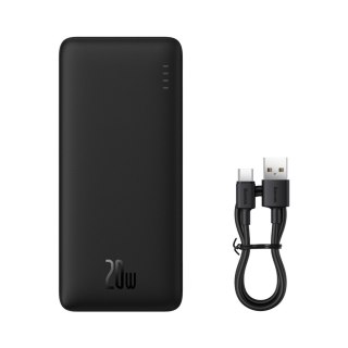 Powerbank 20W 30000mAh USB-A USB-C Airpow Fast Charge z kablem USB-C 30cm - czarny BASEUS