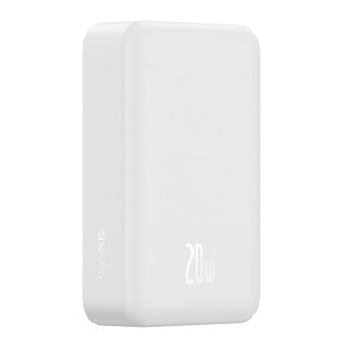 Powerbank magnetyczny 20000mAh 20W EnerFill FM41 z kablem USB-C 30cm - biały BASEUS