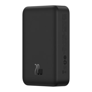 Powerbank magnetyczny 20000mAh 20W EnerFill FM41 z kablem USB-C 30cm - czarny BASEUS