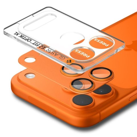 Szkło na obiektyw do iPhone 17 Pro Max Optik Pro XL - pomarańczowe SPIGEN
