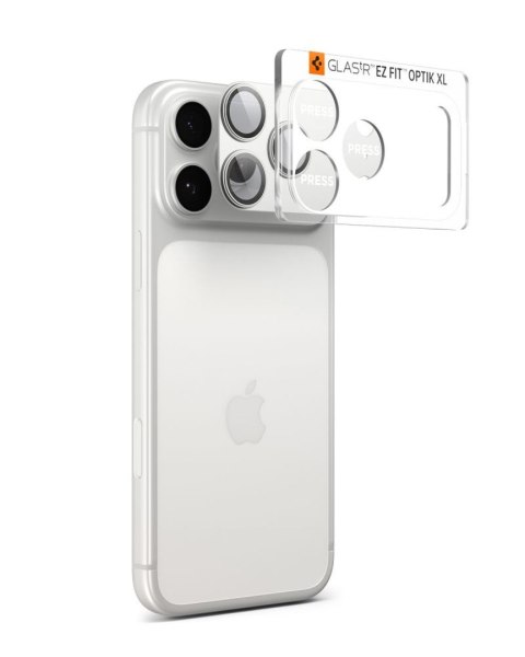 Szkło na obiektyw do iPhone 17 Pro Optik Pro XL - srebrne SPIGEN