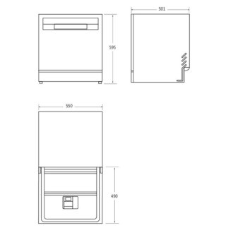 Zmywarka kompaktowa CP 8F9FFW Candy