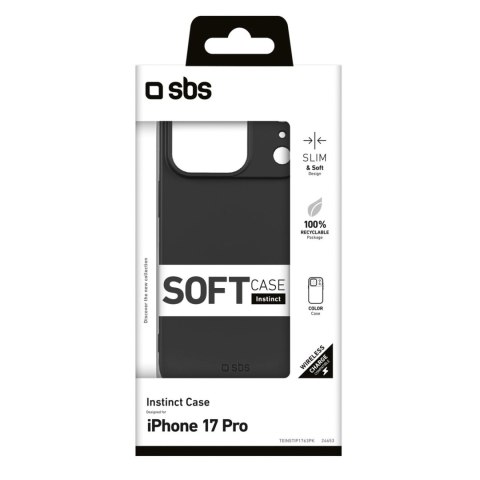 Etui pokrowiec case na iPhone 17 Pro Instinct - czarny SBS