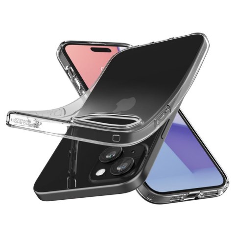 Etui pokrowiec na iPhone 15 Plus Liquid Crystal - przezroczysty SPIGEN