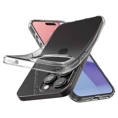 Etui pokrowiec na iPhone 15 Pro Crystal Flex - przezroczysty SPIGEN
