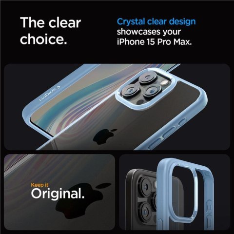 Etui pokrowiec na iPhone 15 Pro Max Ultra Hybrid - jasnoniebieski SPIGEN