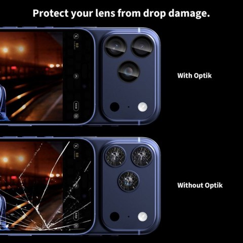 Osłona aparatu na iPhone 14 Pro / Max / 15 Pro / Max / 16 Pro / Max / 17 Pro / Max - przezroczysta Tech-Protect