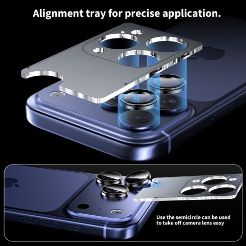Osłona aparatu na iPhone 14 Pro / Max / 15 Pro / Max / 16 Pro / Max / 17 Pro / Max - przezroczysta Tech-Protect