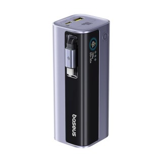 Powerbank 10000mAh EnerGeek GR11 ze zwijanym kablem 100W - szary BASEUS