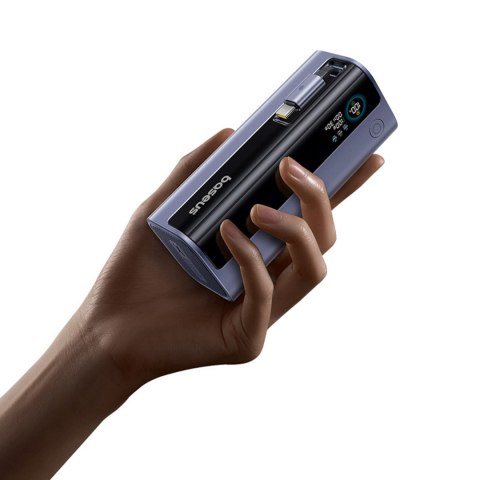 Powerbank 10000mAh EnerGeek GR11 ze zwijanym kablem 100W - szary BASEUS