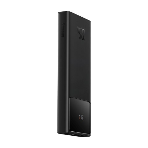Powerbank 10000mAh USB-A USB-C z wyświetlaczem kablem 22.5W - czarny BASEUS