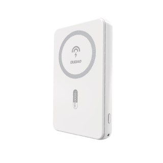 Powerbank magnetyczny K14S 5000mAh USB-A USB-C 20W - biały DUDAO