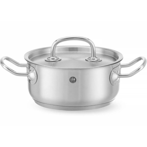 Garnek niski Kitchen Line z pokrywką 1,5 l śr. 160 x 75 h - Hendi 836002 Hendi
