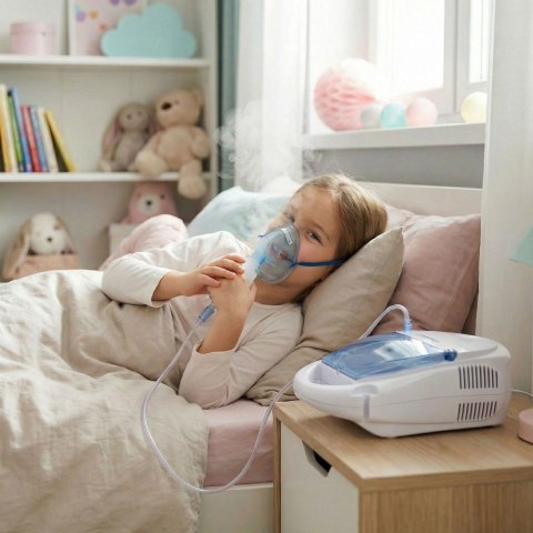 Inhalator kompresorowy Esperanza ZEPHYR ECN002 (kolor biały, kolor błękitny)