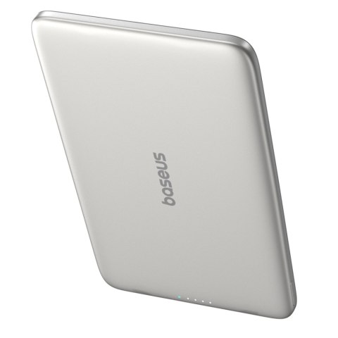 Powerbank magnetyczny 5000mAh Ultra-Slim 20W MagSafe z kablem USB-C 60W - tytanowy BASEUS