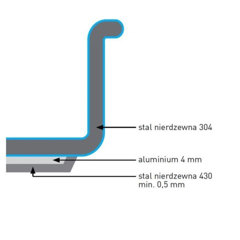 Rondel Kitchen Line bez pokrywki 3 l śr. 200 x 95 h - Hendi 838204 Hendi