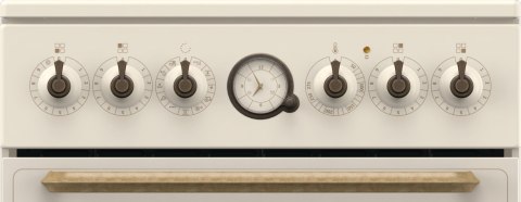 Kuchnia elektryczna GORENJE GECS5B70CLI Retro 50 cm | AirFry | funkcja Pizza | FrozenBake | kremowy