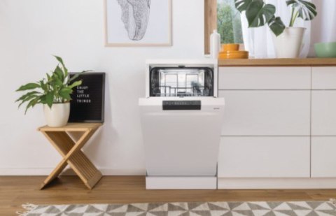 Zmywarka wolnostojąca 60 cm GORENJE GS520E15W | klasa E | 10 kpl | AquaStop | termoobieg | biały