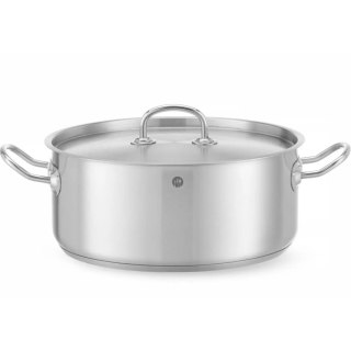 Garnek niski Kitchen Line z pokrywką 7.3 l śr. 280 x 120 h - Hendi 836033 Hendi
