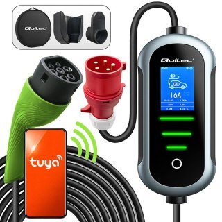 Ładowarka do samochodu elektrycznego EV i hybryd | 11kW | 400V | CEE 16A | Wi-Fi | LCD | 5m