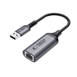Adapter przejściówka USB-A - Ethernet RJ45 1000Mbps - czarny Tech-Protect
